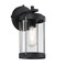 Westinghouse Fixture Wall Outdoor 60W Kezia, Textured Black Industrial Stl Clear Glass 6122100 - alternate 2